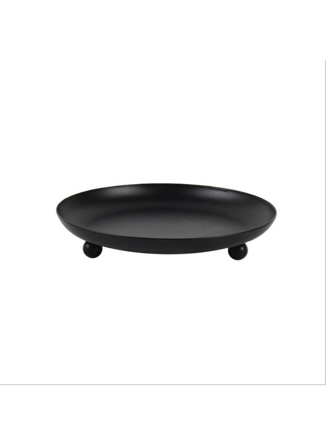 QiaoKai Incense Candle Tray Black 11.2cm  - Image 1