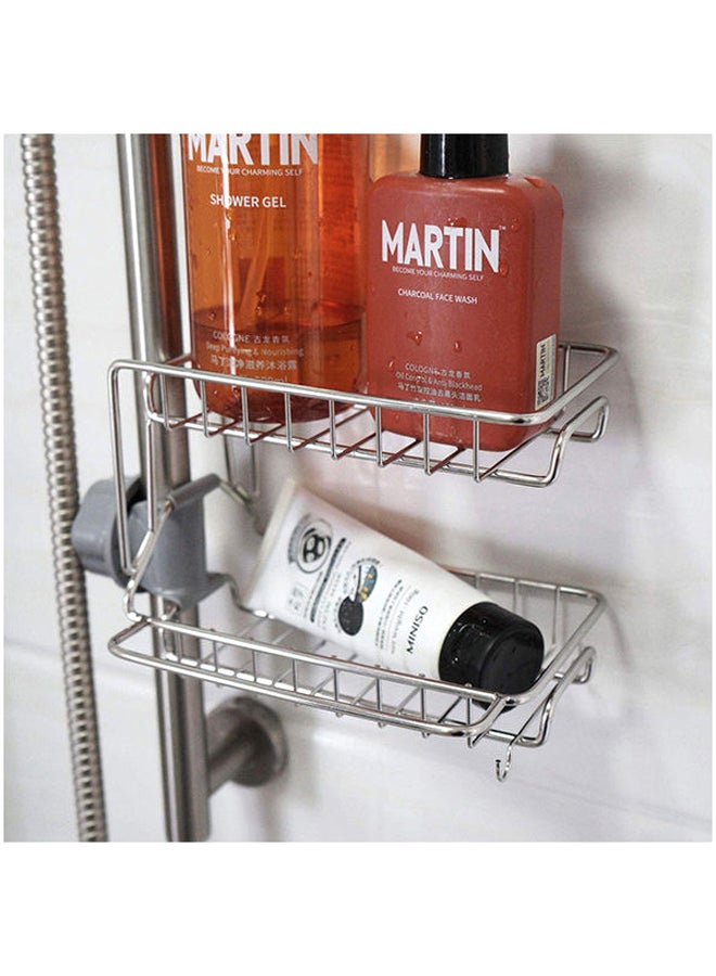 S-Color Kitchen Faucet Sponge Holder Silver 15x22x13cm - Image 5