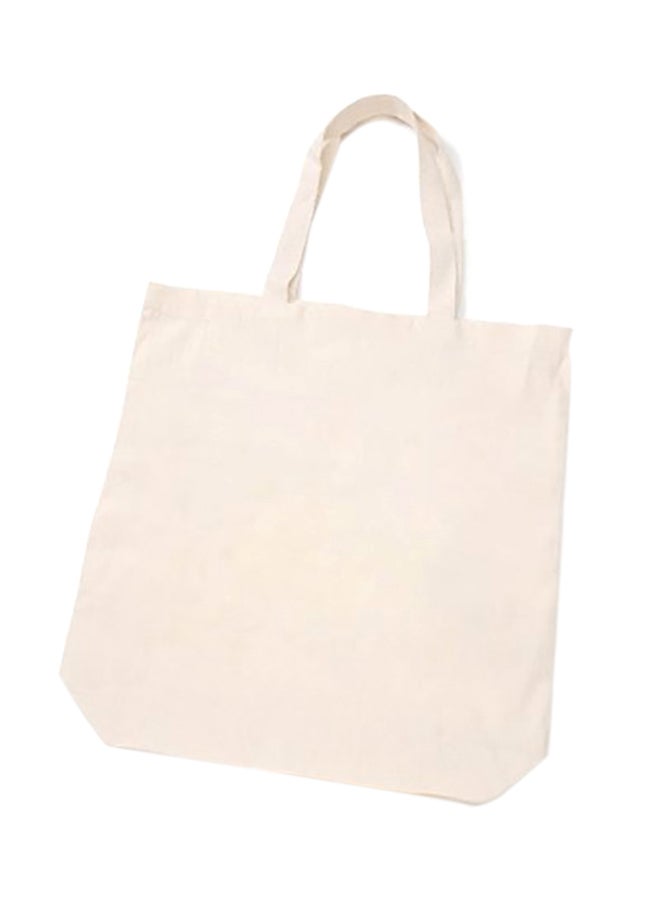 Eco-neutral - Set Of 10 Natural Cotton Canvas Tote Bags White 42x38cm - Image 1