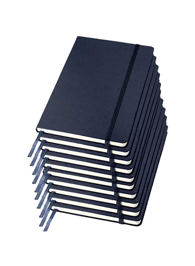 Pack Of 10 Classic Lined Notebook Blue - v1615118316/N44821377A_1