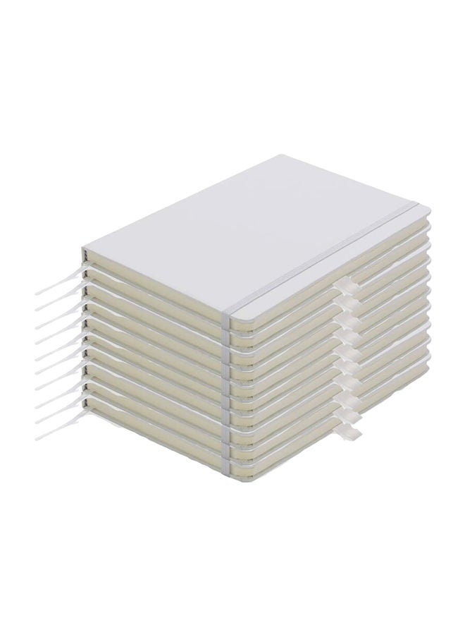 SANTHOME Pack Of 10 Classic Lined Notebook White  - Image 1