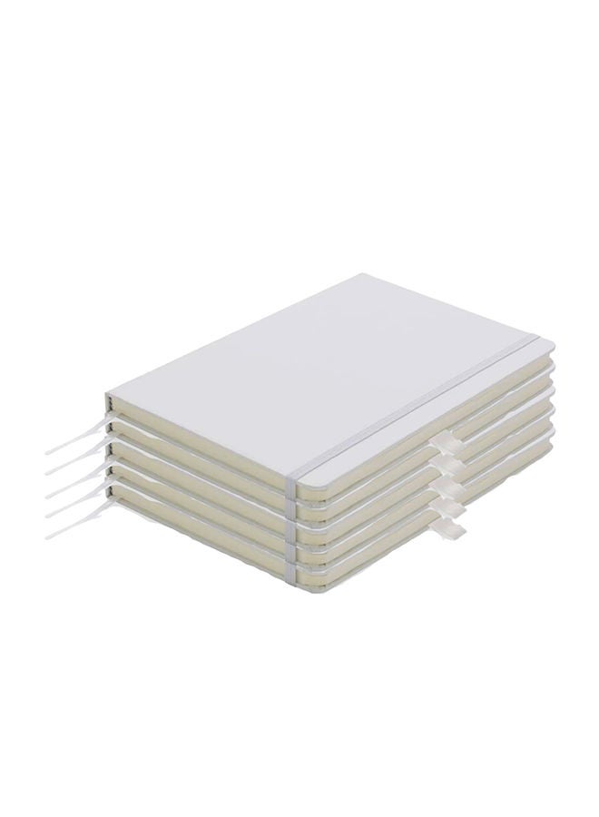 SANTHOME Pack Of 5 Classic Lined Notebook White - Image 1