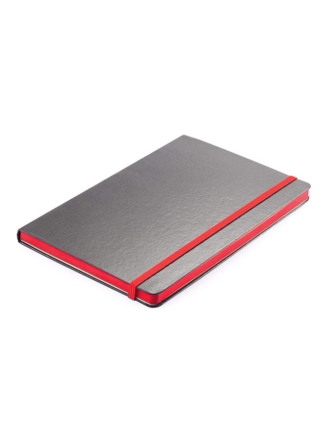 SANTHOME Pack Of 5 Classic Lined Notebook Black/Red - Image 3