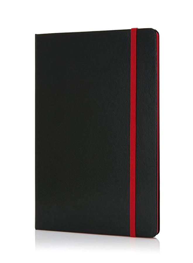 SANTHOME Pack Of 10 Classic Lined Notebook Black/Red  - Image 2