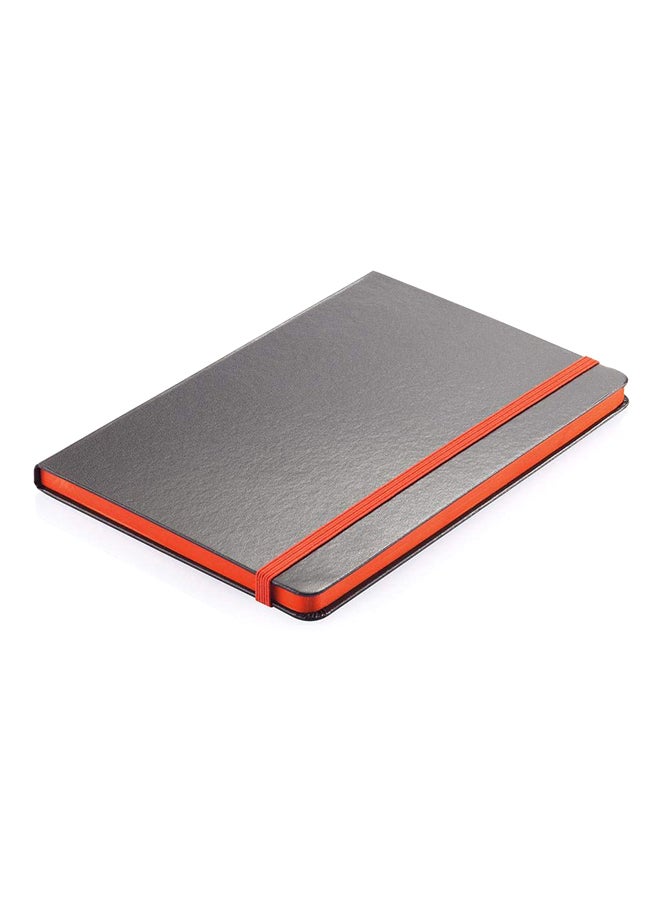 SANTHOME Pack Of 10 Classic Lined Notebook Black/Orange  - Image 3