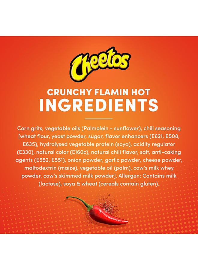 Cheetos Crunchy Flaming Hot 115grams - Image 3