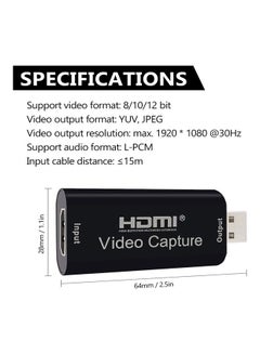 Generic HDMI Video Capture Card NE-V1690 Black  - Image 3
