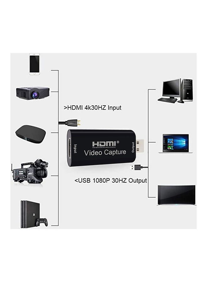 Generic - HDMI Video Capture Card NE-V1690 Black - Image 1
