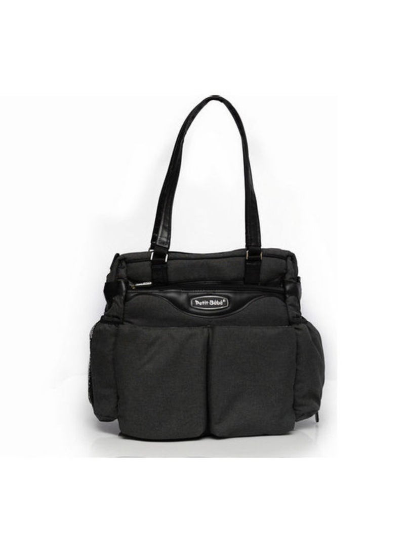 Petit bebe Diaper Bag Premium - Black  - Image 1