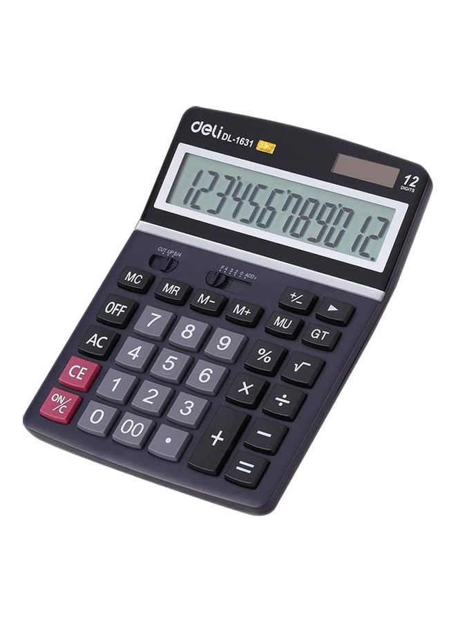 Deli Solar Calculator Black - Image 1
