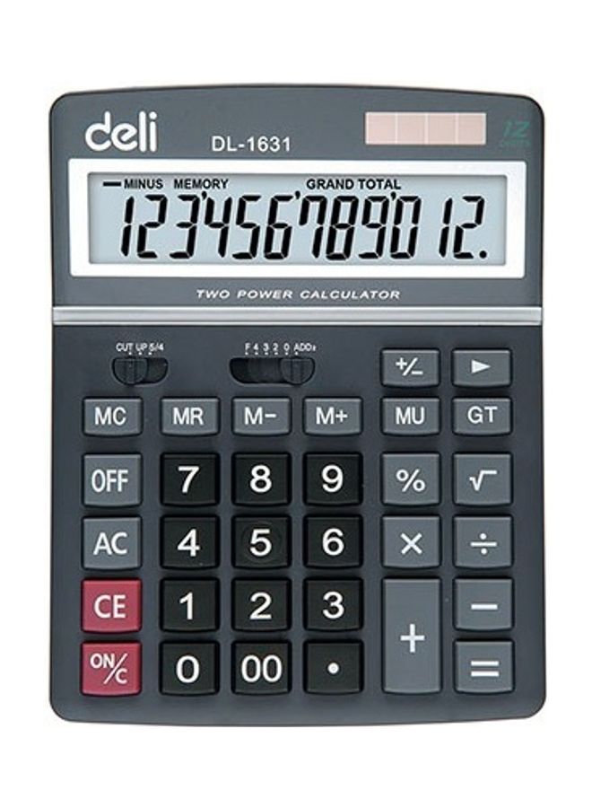 Deli Solar Calculator Black - Image 3