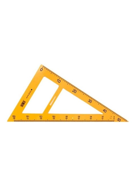 Triangular Woodworking Ruler Measuring Tool Yellow