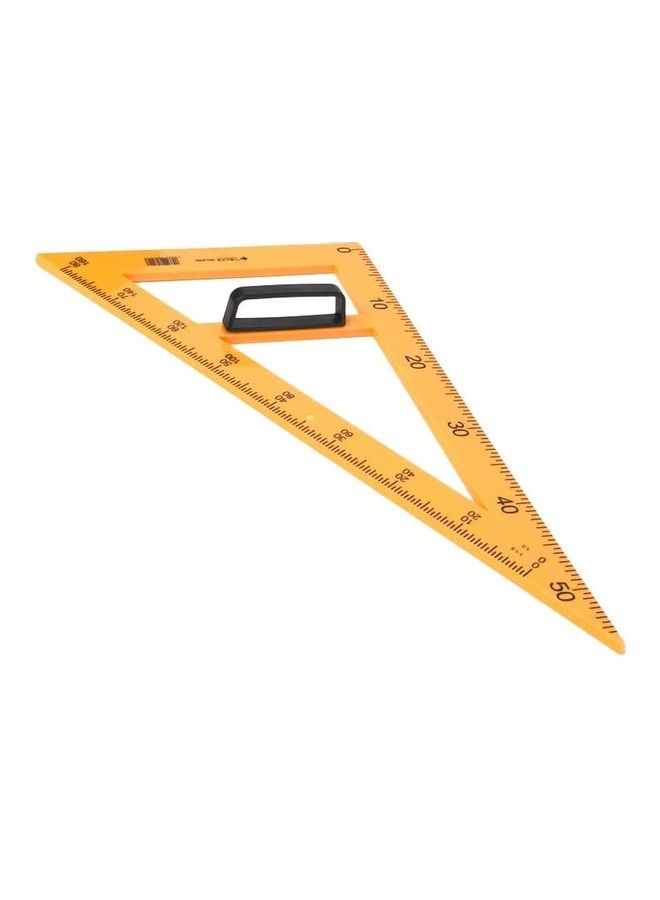 Generic - Triangular Woodworking Ruler Measuring Tool Yellow - Image 1