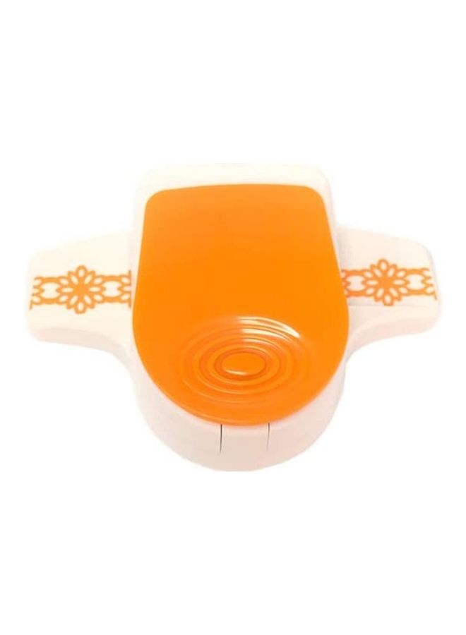 Embossed Cute Paper Craft Punches White/Orange - Image 2