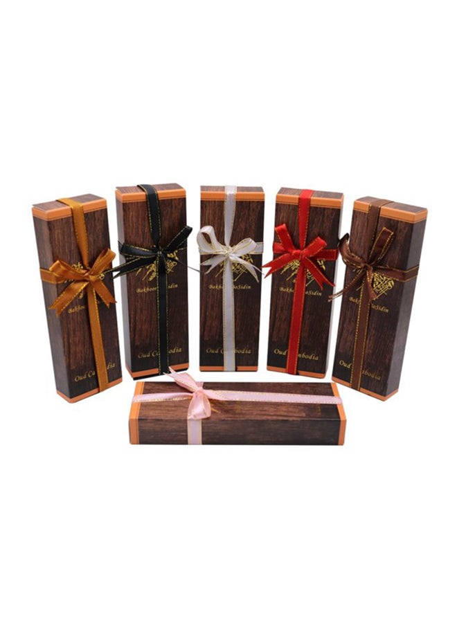 Bakhoor BoSidin 20-Piece Oud Wood Incense Sticks Cambodi Bakhoor With Brass Incense Burner 12cm  - Image 4