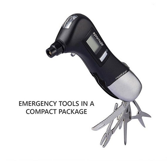 Roadgear Digital Tyre Pressure Gauge With Inbuilt Emergency Tools