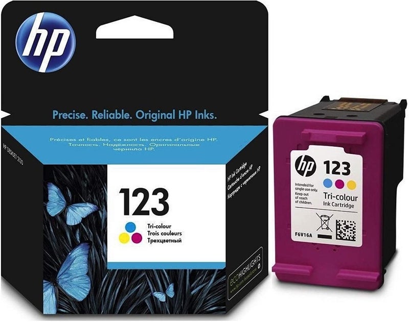 HP 123 Replacement Ink Cartridge Cyan/Magenta/Yellow  - Image 3