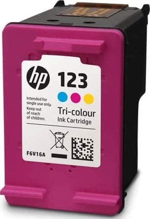 HP 123 Replacement Ink Cartridge Cyan/Magenta/Yellow  - Image 2