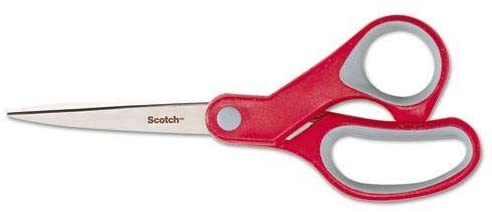 3M Multi Purpose Scissor Red/Grey - Image 2