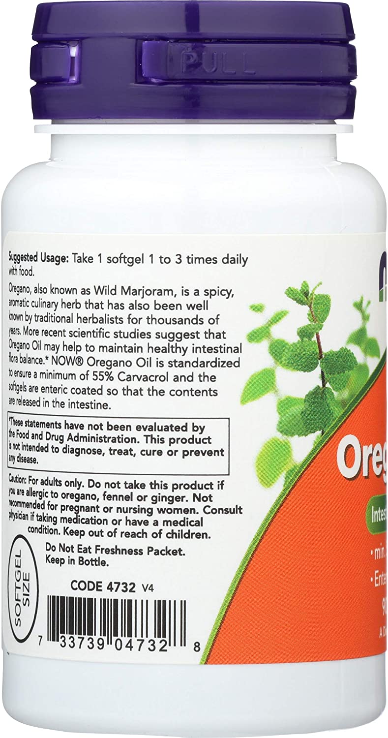 Now Foods - Oregano Oil - 90 Softgels - Image 1