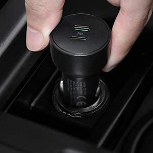Aukey Dual Port USB-C 36W PD Car Charger,CC-Y10 Black - Image 5
