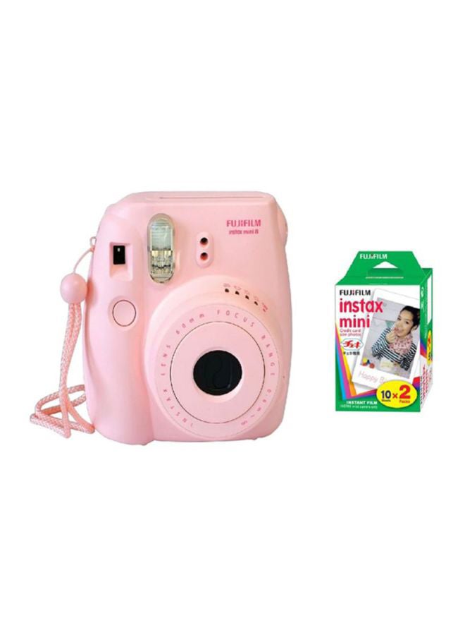 Instax Mini 8 Instant Camera With 20 Polaroid Film Sheet