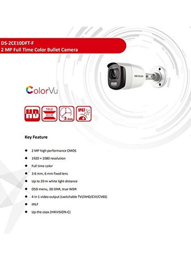 هيك فيجن كاميرا مراقبة DS-2CE10DFT-F بدقة 2 ميجا بكسل - Image 3