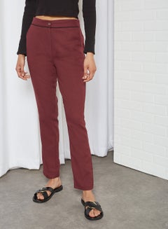 Straight Leg Pants Red