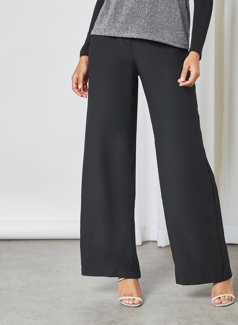 trendyol Wide Leg Pants Black  - Image 1