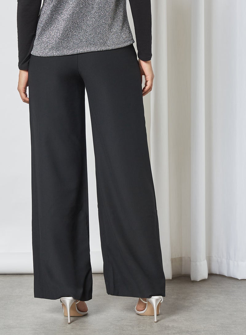 trendyol Wide Leg Pants Black  - Image 2