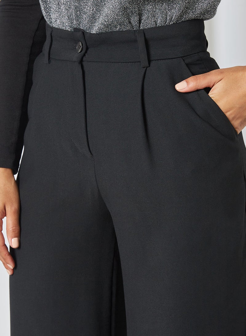 trendyol Wide Leg Pants Black  - Image 4
