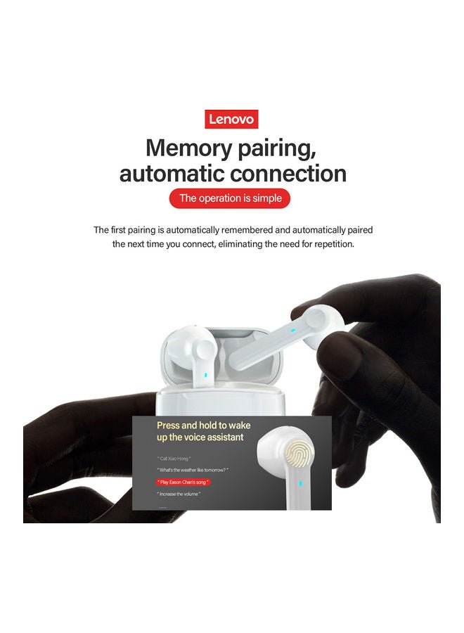 Lenovo True Wireless BT Earbuds White - Image 2
