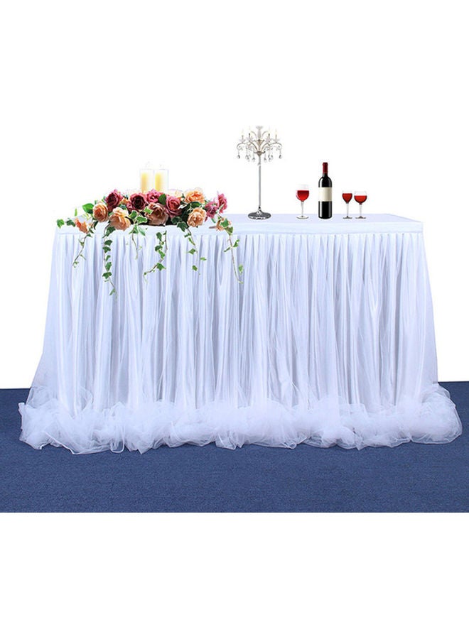 Handmade Decorative Table Cloth Cover White