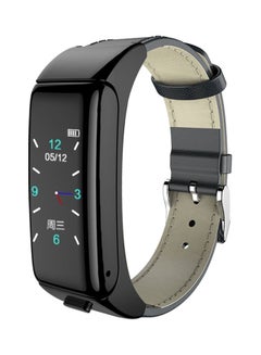2 In 1 Earphone Smart Bracelet Watch Black