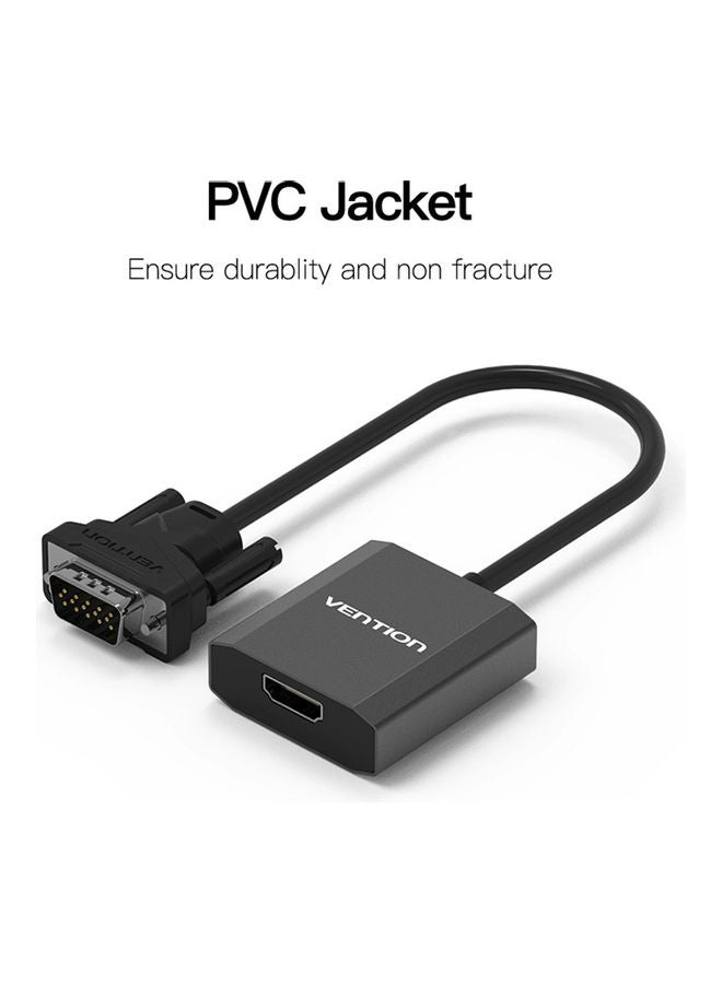 VGA Male To Adapter black - Image 4