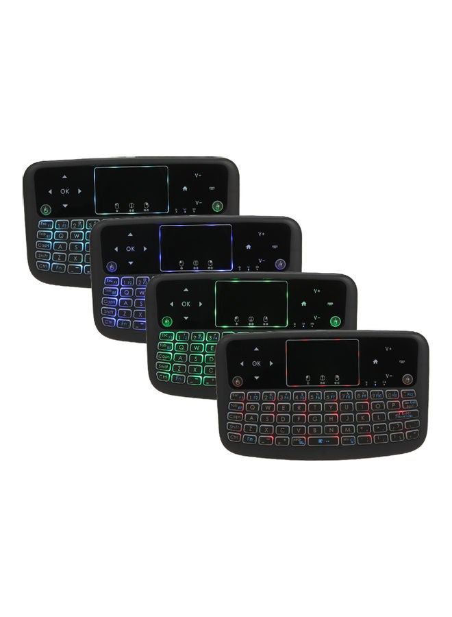 RGB Wireless Keyboard With Touchpad Black - Image 1