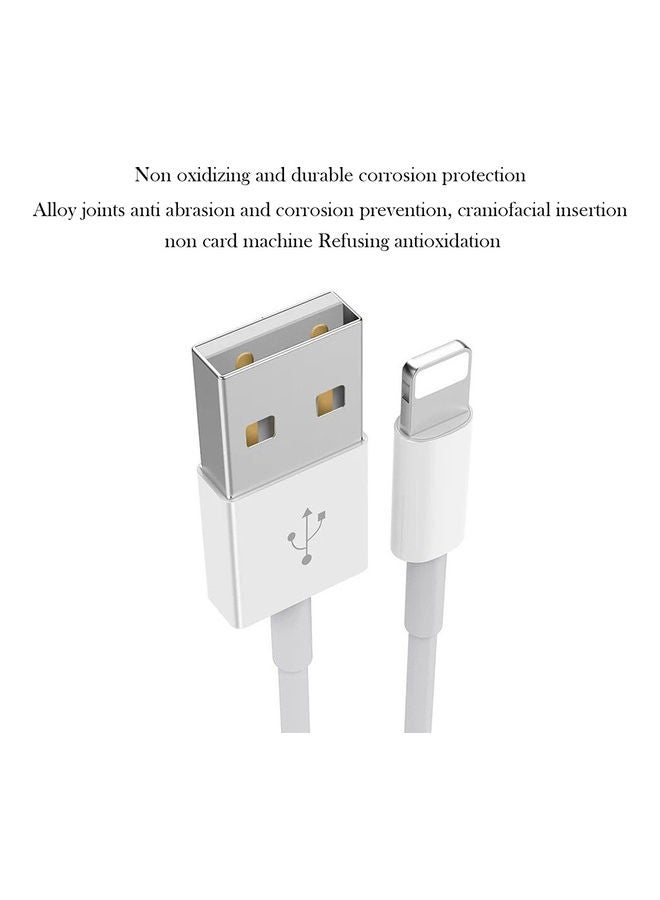 كابل شحن USB لهاتف آيفون 6S أبيض - Image 2