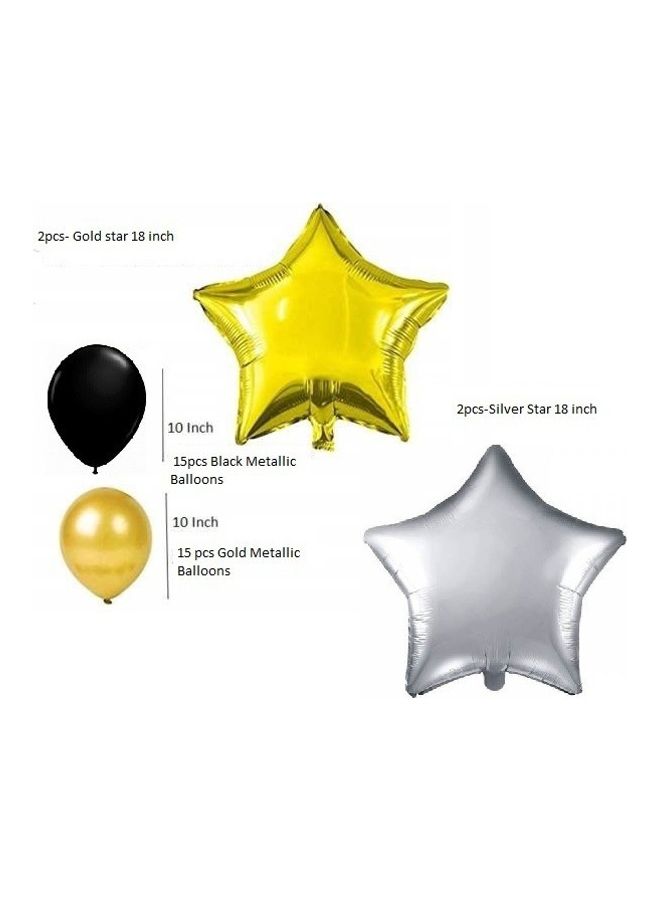 هونج كونج بالونز طقم زينة بتصميم عبارة "Happy Birthday" - Image 2