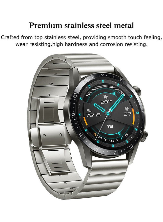 Replacement Band For Huawei Watch GT2 46mm/Honor MagicWatch2 Silver - Image 3