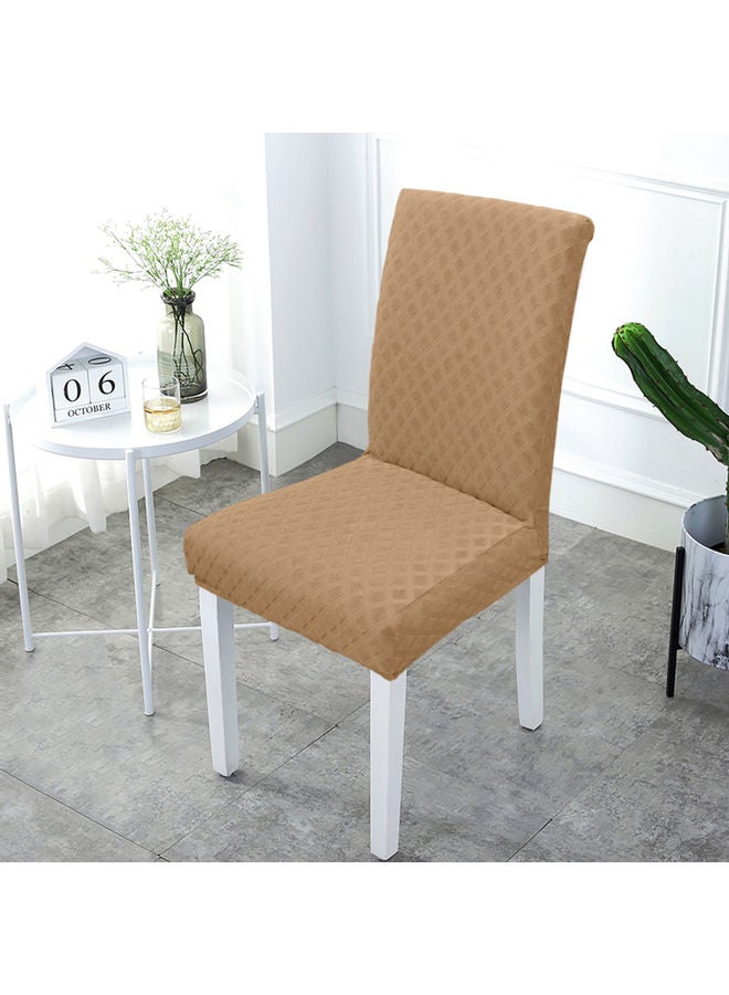 2-Piece Dining Chair Slipcover Beige 21x2x17cm  - Image 2