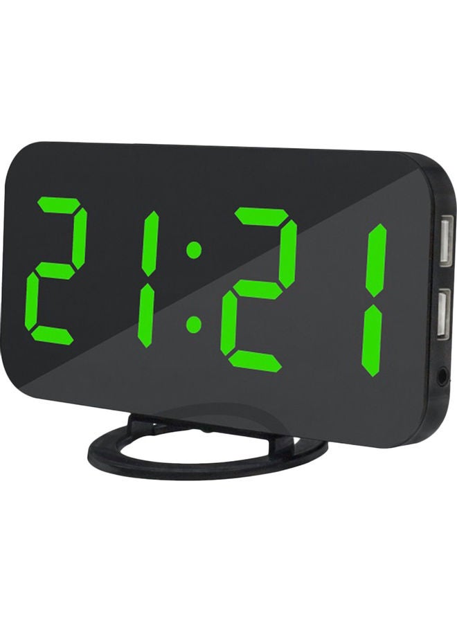 ساعة حائط بمنفذ USB أخضر 15.8x1.3x7.7سم  - Image 1