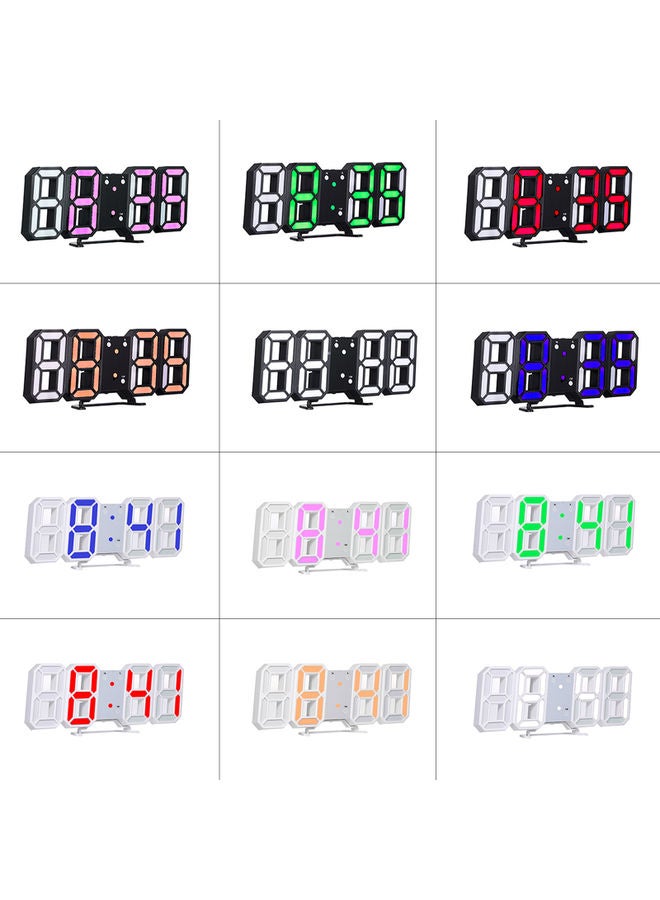 3D LED Digital Clock Multicolour - Image 5