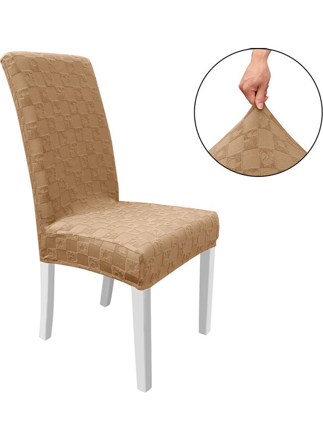 Dining Chair Slipcover Beige 21x2x17cm  - Image 1
