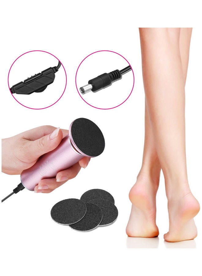 Electric Pedicure Tools Foot Care Feet Heel Callus Remover With Charger Pink 22.5x12.5x5.5cm  - Image 2