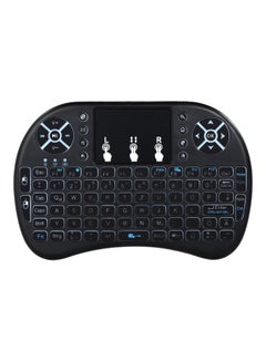 Wireless Mini Qwerty Keyboard With Touchpad Black