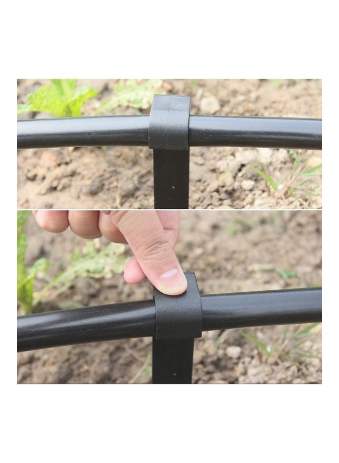 25-Piece Hose Fixed Holder For Drip Tubing Black - Image 2