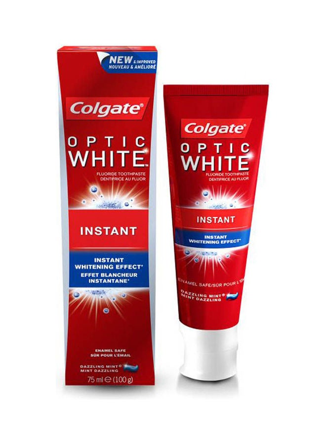 Colgate Optic White Instant Whitening Toothpaste white 75ml - Image 1