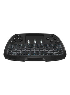 RGB Wireless Qwerty Keyboard With Touchpad Black
