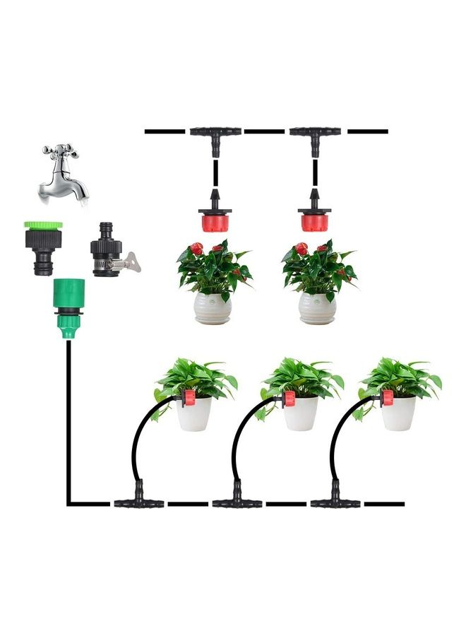 Automatic Micro Drip Irrigation System Kit Black/Red/Green - Image 3