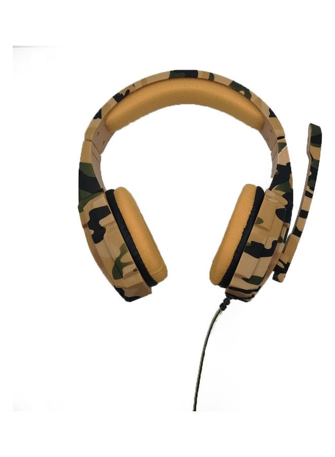 سماعة رأس سلكية للألعاب مع إضاءة LED وميكروفون ولوحة ماوس متعدد الألوان - Image 2